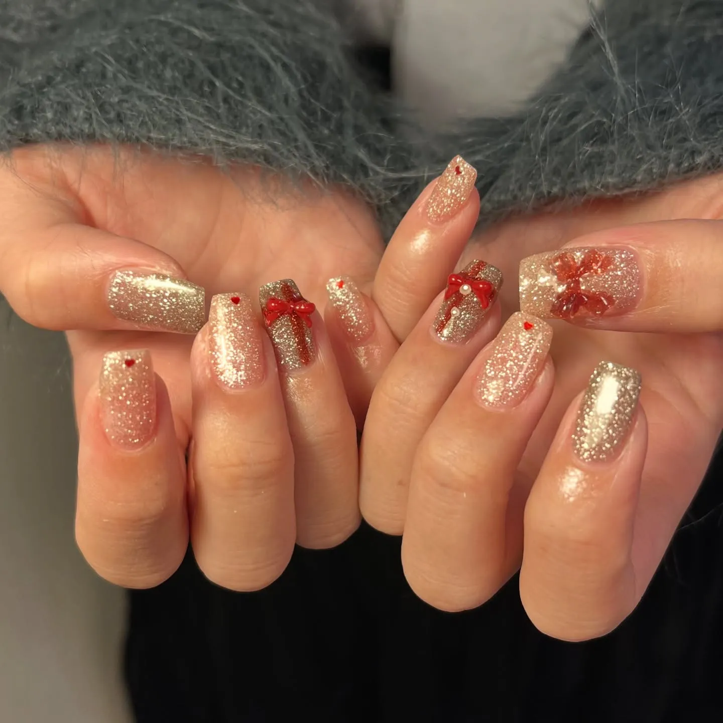 フラッシュベースにプレゼントのようなリボン🎁🎀✨