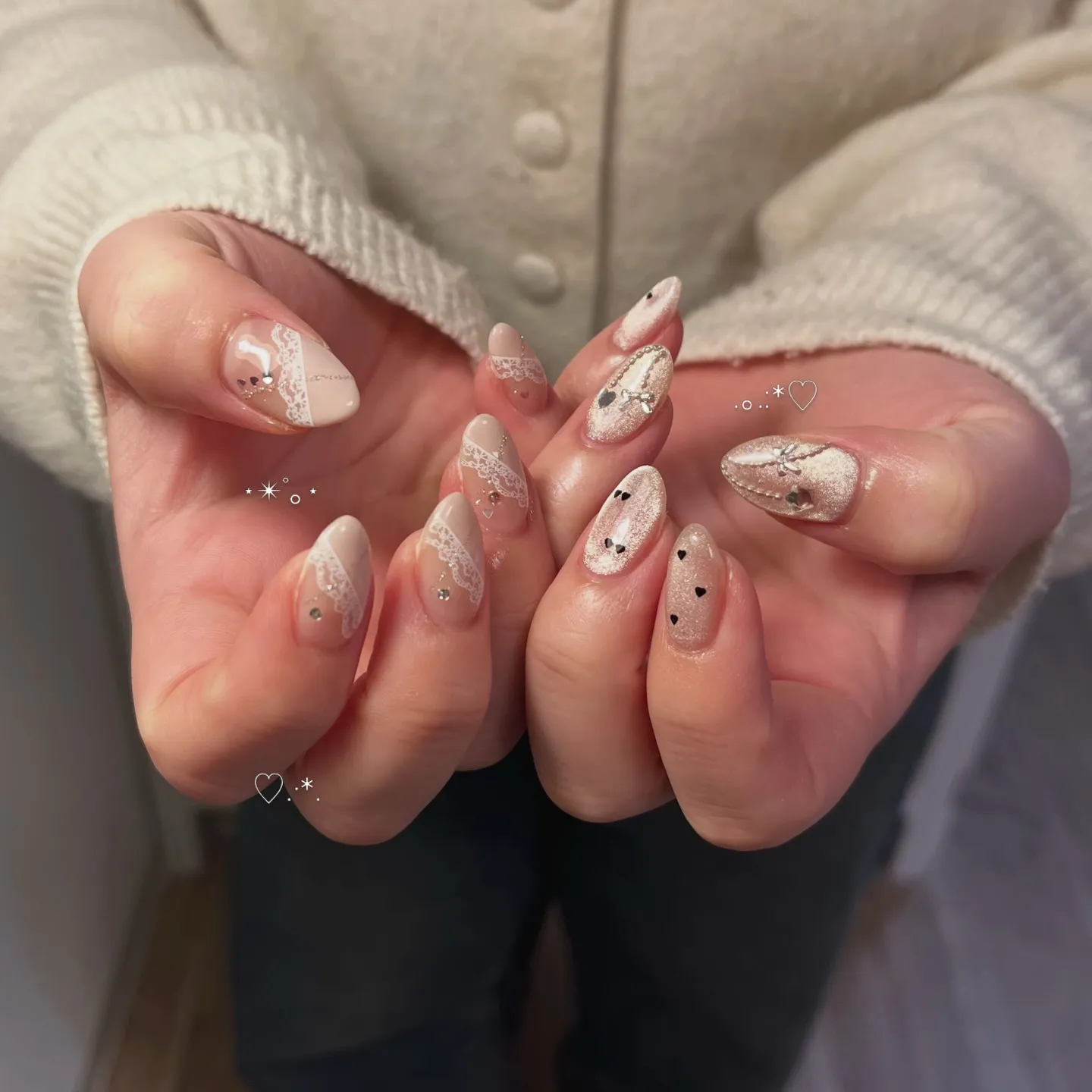 レースフレンチ×マグネット🎀