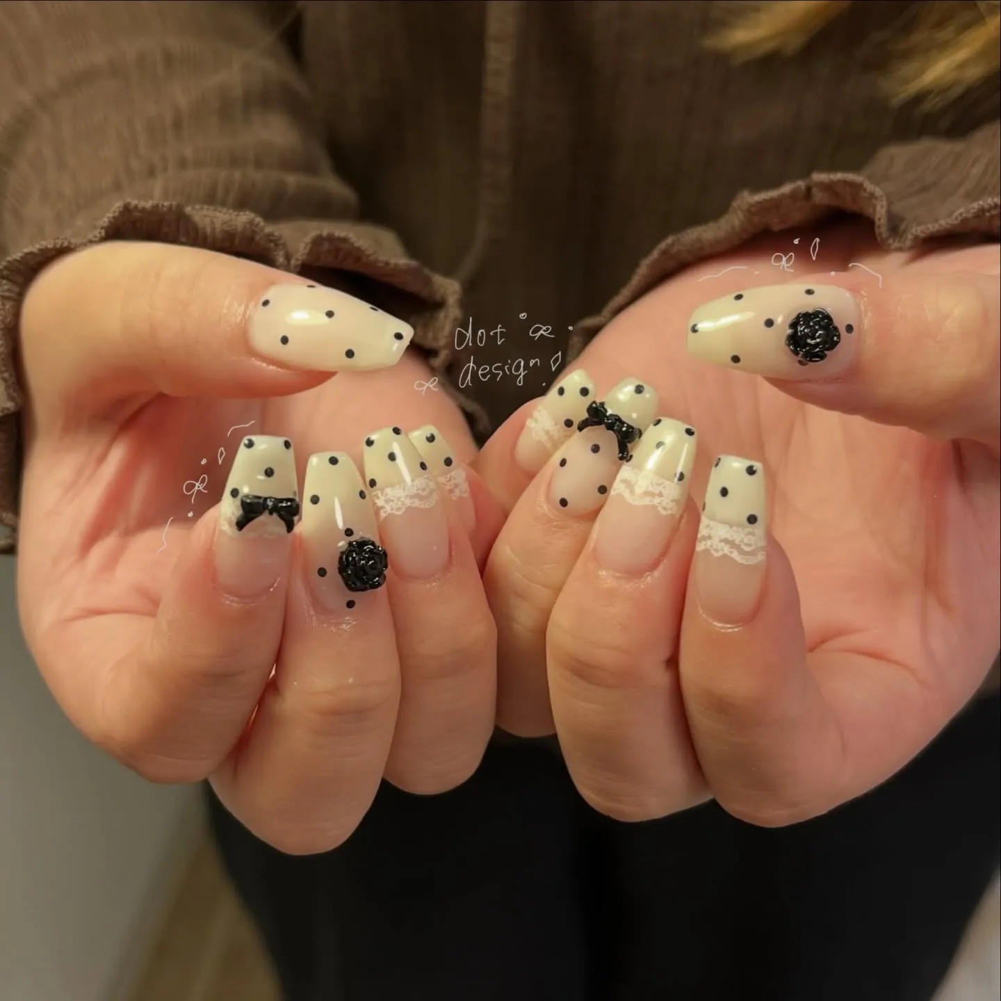 ドット×レース 人気デザイン🎀✨