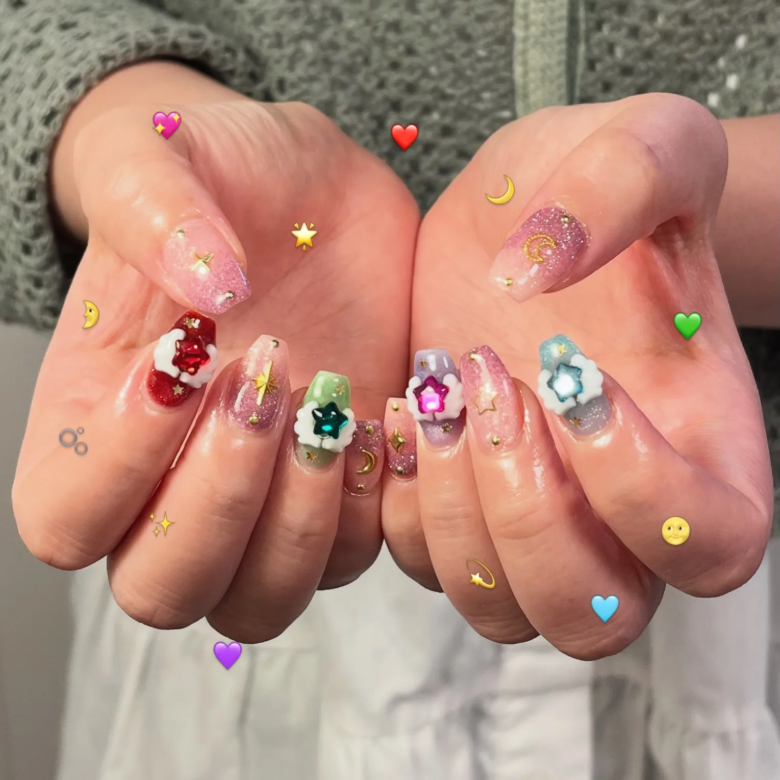 #セーラームーンネイル  #プリキュアネイル #平成女児ネイ...