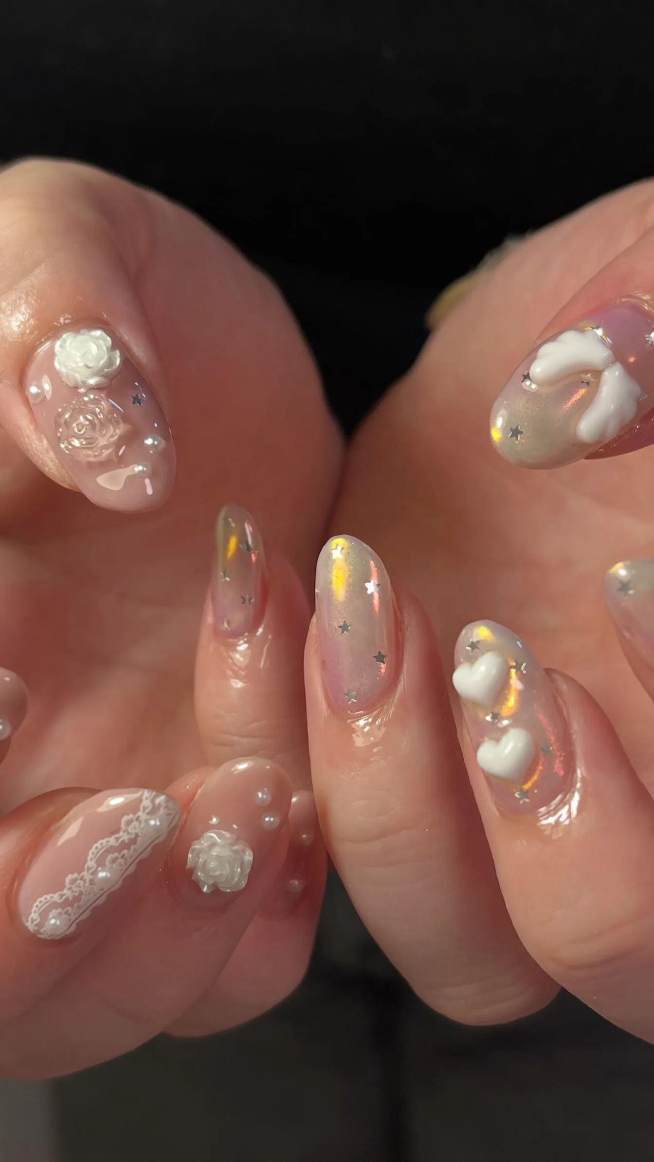 アシンメトリーデザイン🩰🪽🫧