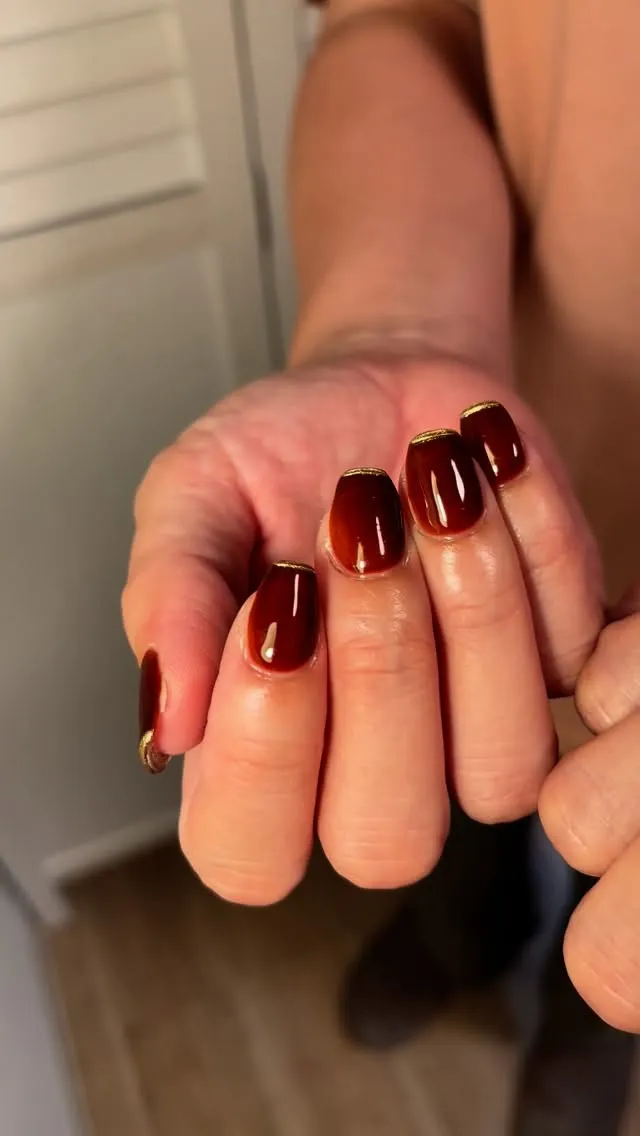 ちゅるんとブラウンに先端ミラー🪞✨