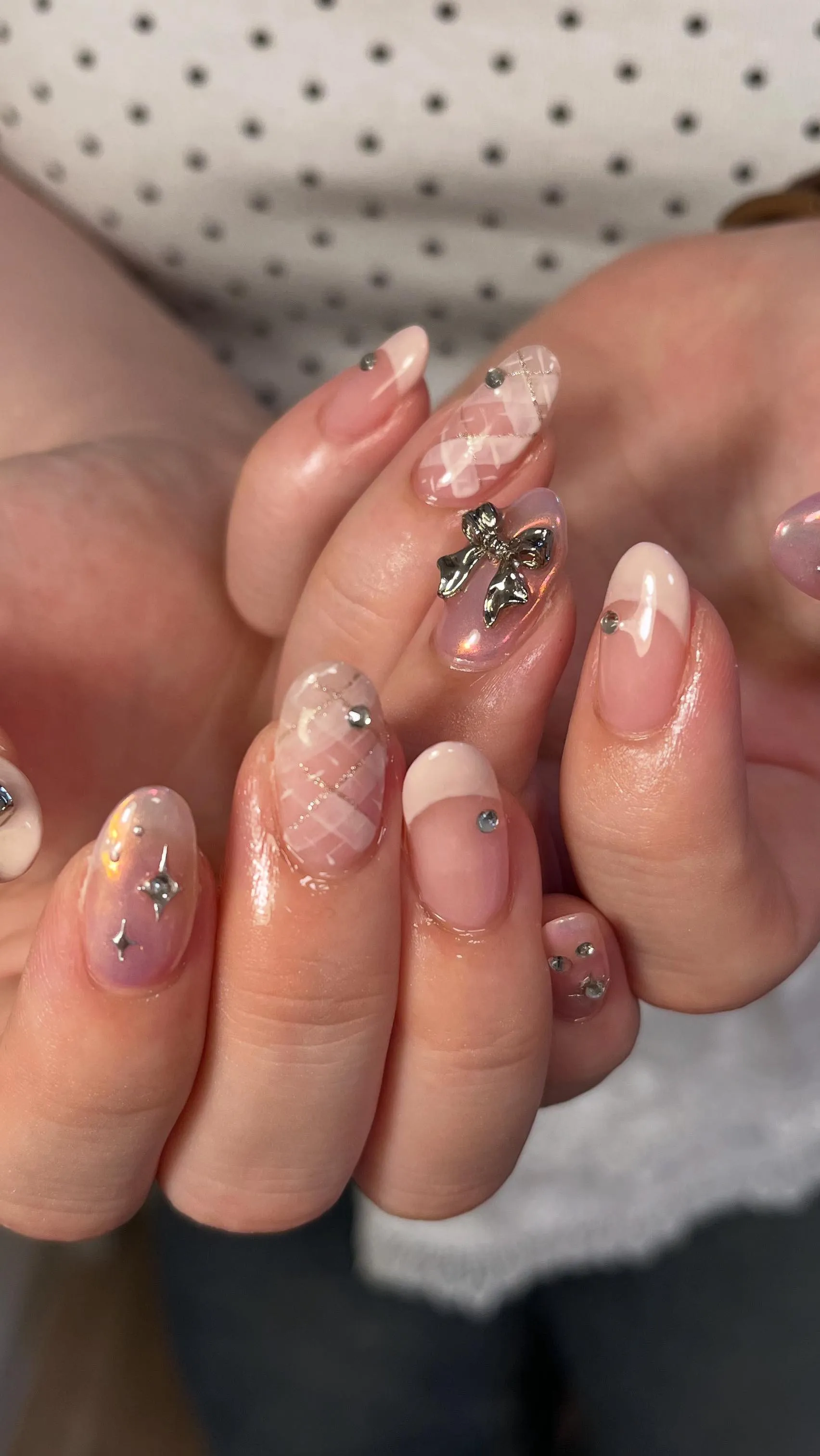 ピンクチェックニュアンス🎀💕💓💗