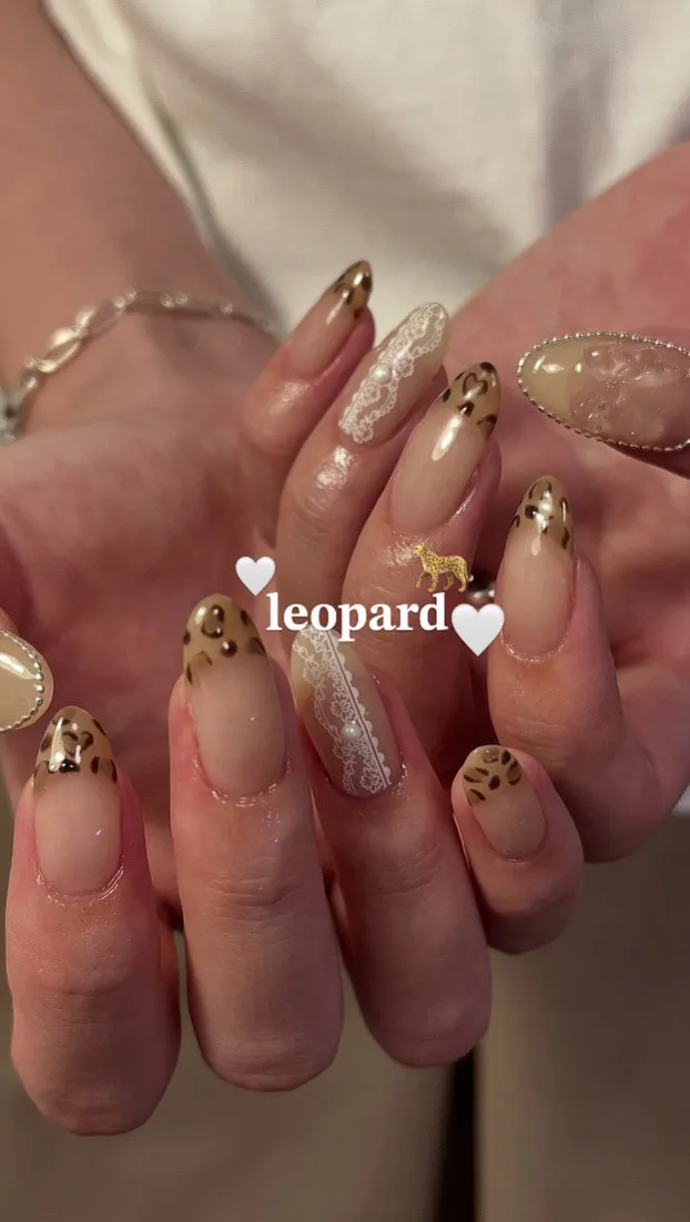 レオパードネイル🐆‎🤍 シーズン定額デザイン🍁🍂
