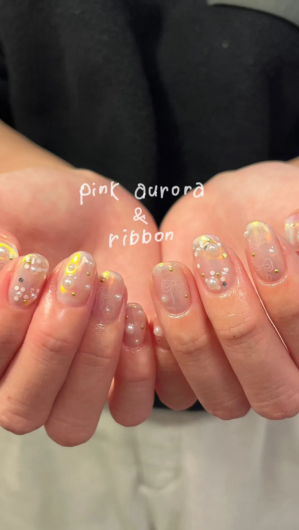 定額デザイン🫧 オーロラにリボン落書き🎀