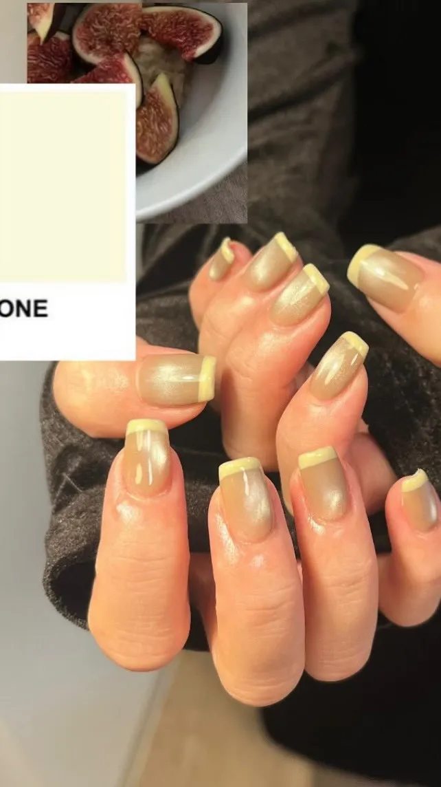 イチジクネイル🧈🤍