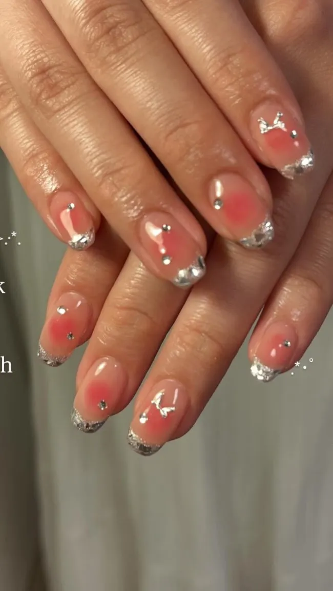 チーク×ガラスフレンチ✨