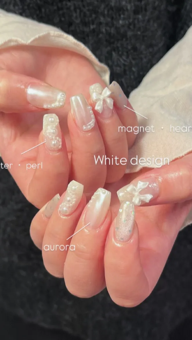 いろんな白で☁️🫧