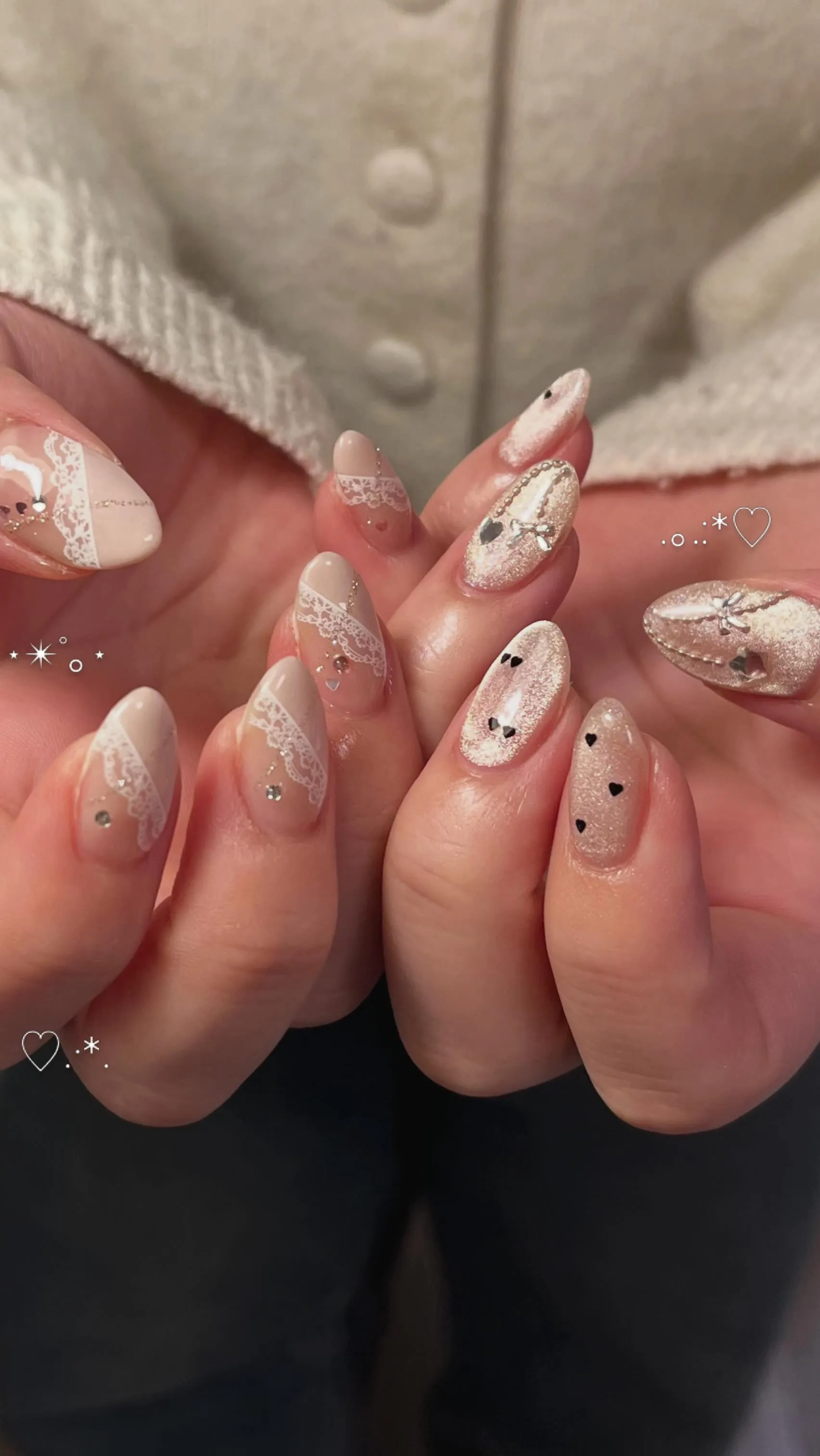 レースフレンチ×マグネット🎀