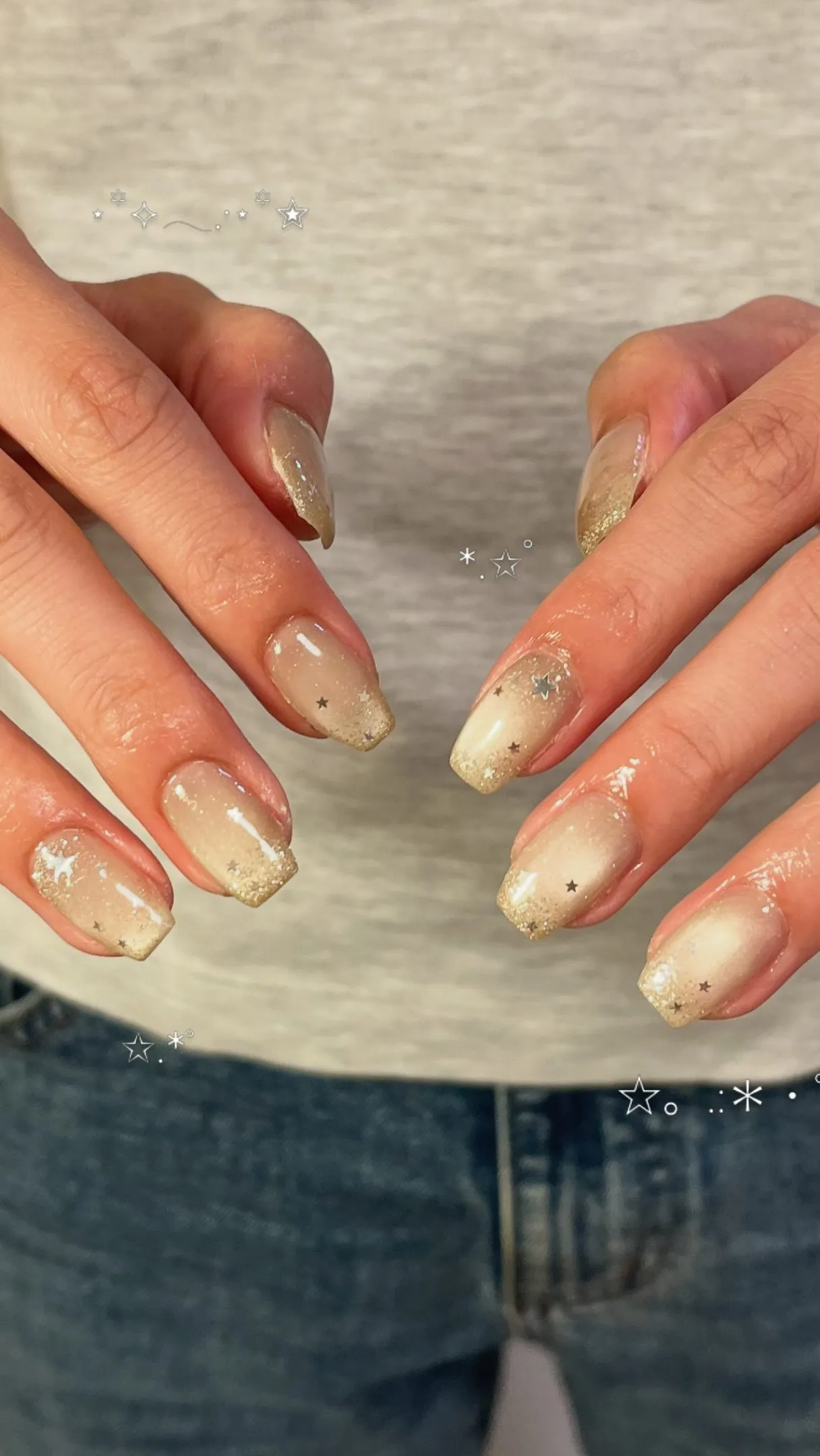 新色マグネットフラッシュベースに星を散らばせて、、、✨