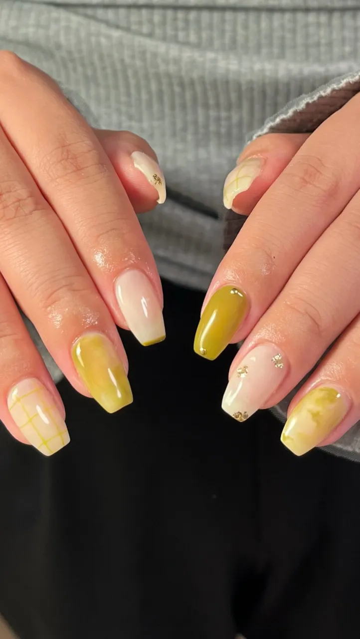 ピスタチオカラーニュアンス👒 ́-